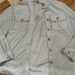 Democracy Light beige Textured Shacket